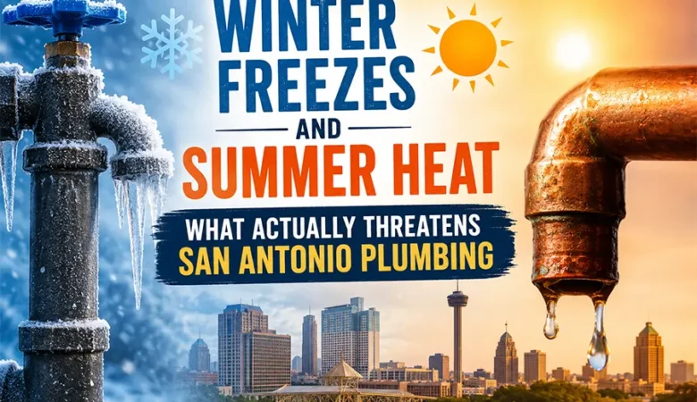 Winter Freezes and Summer Heat: What Actually Threatens San Antonio Plumbing