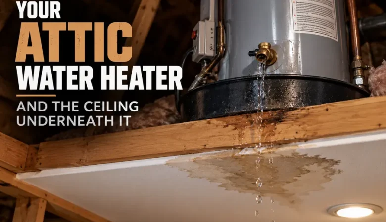 Your Attic Water Heater and the Ceiling Underneath It