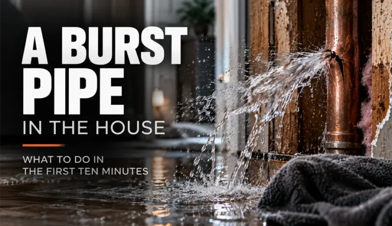 A Burst Pipe in the House: What to Do in the First Ten Minutes