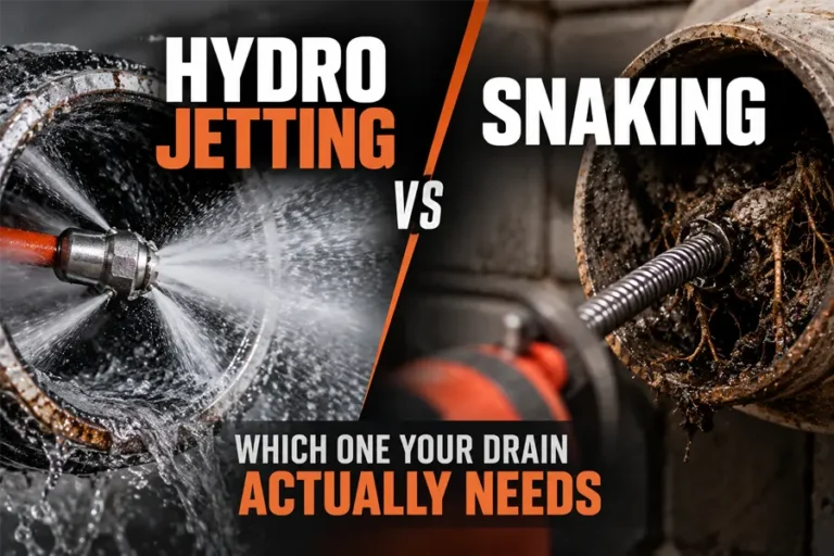 Hydro Jetting vs Snaking: Which One Your Drain Actually Needs
