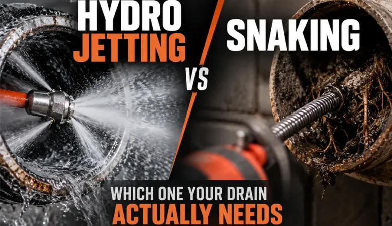 Hydro Jetting vs Snaking: Which One Your Drain Actually Needs