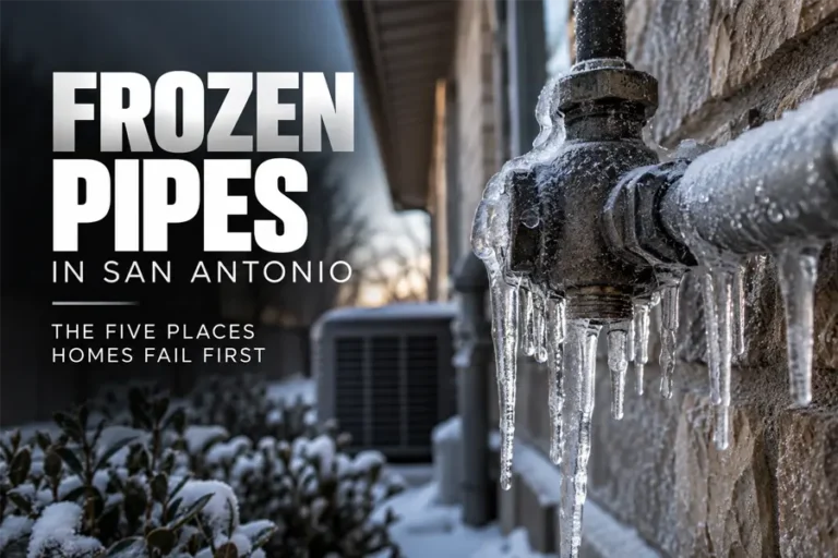 Frozen Pipes in San Antonio: The Five Places Homes Fail First