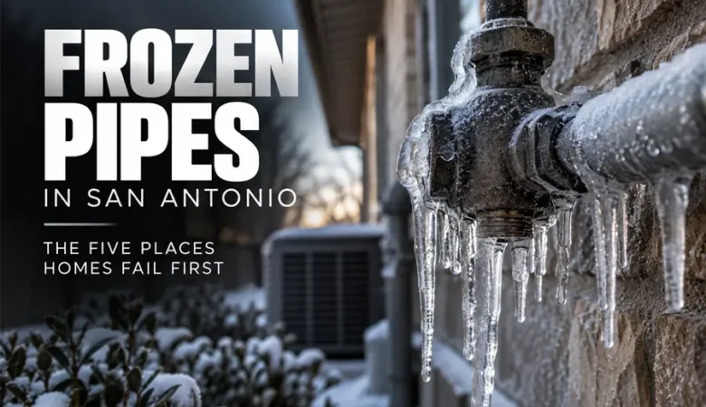 Frozen Pipes in San Antonio: The Five Places Homes Fail First