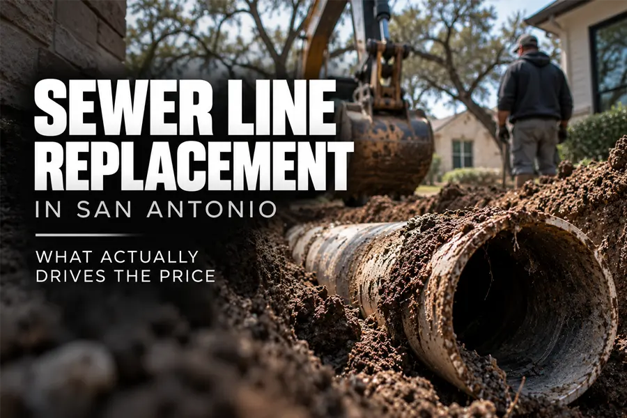 Sewer Line Replacement in San Antonio: What Actually Drives the Price